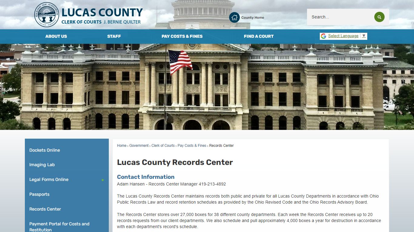 Lucas County Records Center